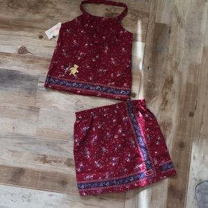NWT Disney Store 2 pc. Outfit bandanna print